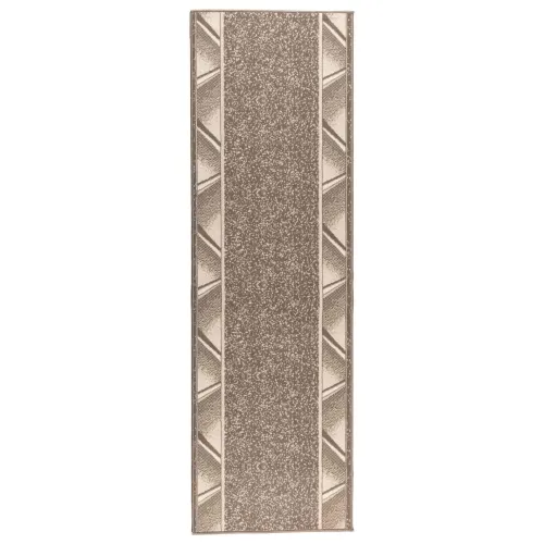 Trkački tepih FLORNES Tkani Sivosmeđa PP 7 mm - Taupe cik-cak 80 x 450 cm Cijena