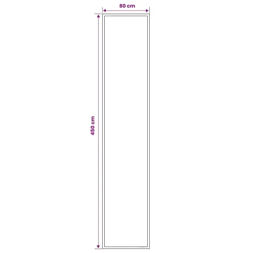 Trkački tepih FLORNES Tkani Siva PP 7 mm - Sive pruge 80 x 450 cm Cijena