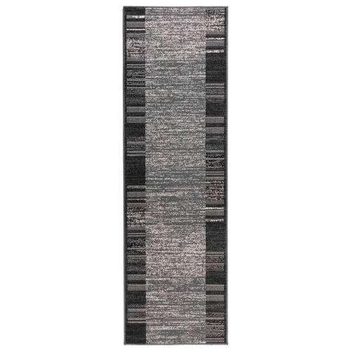 Trkački tepih FLORNES Tkani Siva PP 7 mm - Sive pruge 100 x 350 cm Cijena