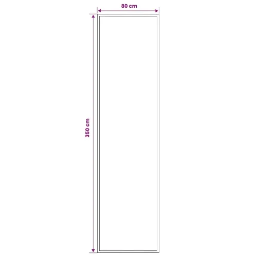 Trkački tepih FLORNES Tkani Ekr PP 7 mm - Ekru uzorak 80 x 350 cm Cijena