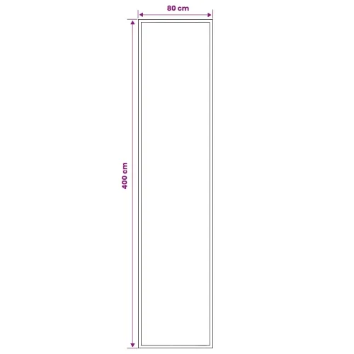 Trkački tepih FLORNES Tkani Ekr PP 7 mm - Ekru uzorak 80 x 400 cm Cijena