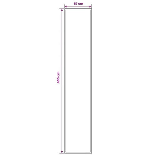 Trkački tepih FLORNES Tkani Siva PP 7 mm - Sivi uzorak 67 x 400 cm Cijena
