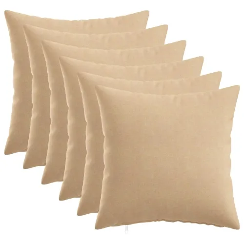 Presvlaka za jastuk 6 kom. HEERLEN Krem 30 x 30 cm Tkanina - Krem 30 x 30 cm 6 Cijena