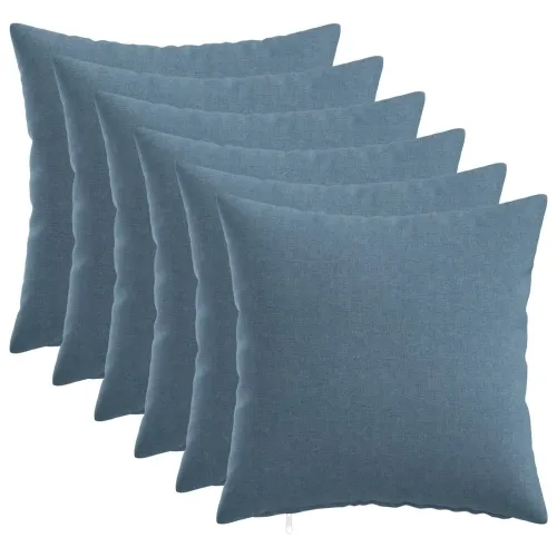 Presvlaka za jastuk 6 kom. HEERLEN Traper plava 40 x 40 cm - Trapere plave boje 40 x 40 cm 6 Cijena