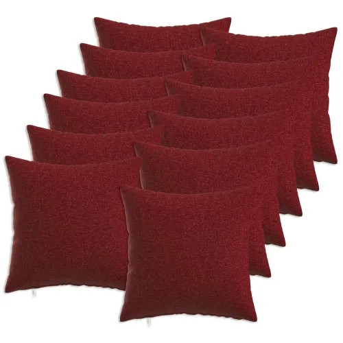 Presvlaka za jastuk 12 kom. HEERLEN Vinska crvena 50 x 50 cm - boja crnog vina 50 x 50 cm 12 Cijena