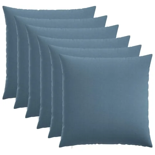 Presvlaka za jastuk 6 kom. HEERLEN Traper plava 80 x 80 cm - Trapere plave boje 80 x 80 cm 6 Cijena