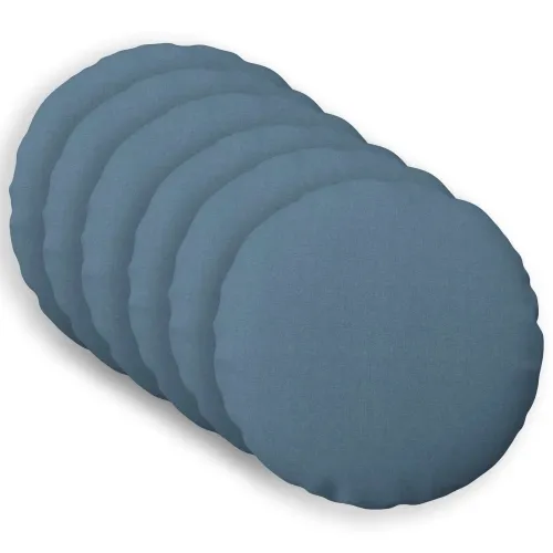 Presvlaka za jastuk 6 kom. HEERLEN Traper plava Ø 30 cm Tkanina - Trapere plave boje Ø 30 cm 6 Cijena