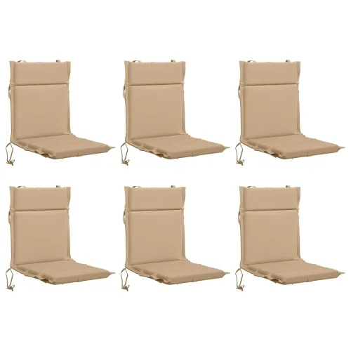 Jastučići za stolice s visokim naslonom - 6 komada GEMERT 6 pcs - Pješčana (melange) 110 x 50 x 3 cm 6 Cijena