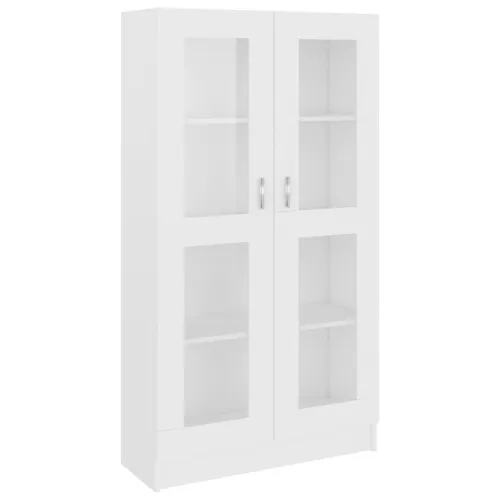 Vitrina bijela 82,5 x 30,5 x 150 cm konstruirano drvo - Bijela 1 150 cm Bijela Cijena