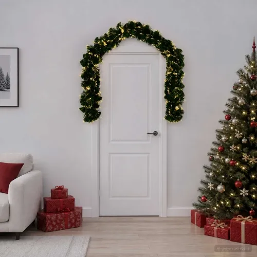 Božićni vijenci 48 LED lampica Topla bijela PVC - Božićna garlanda Cijena