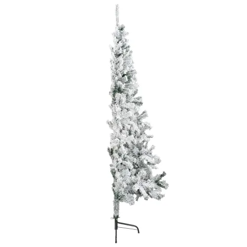 Umjetno božićno drvce 240 cm PVC i čelik Zelena i bijela - Zelena i bijela 240 cm Cijena