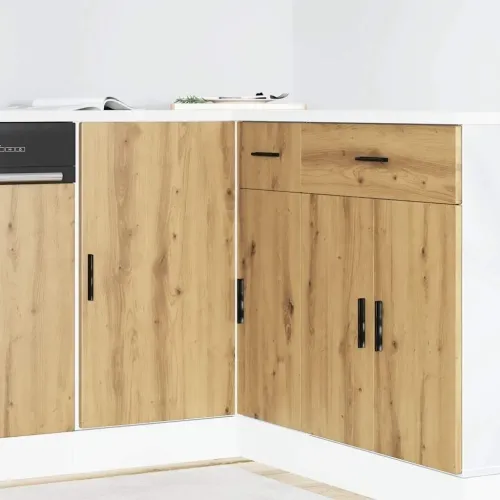 Podni ormarić za Lavabo - Umivaonik “Lyon” Artisan hrast, inženjersko drvo - hrast artisan 1 x kutni donji ormarić (1 vrata) 86  Cijena