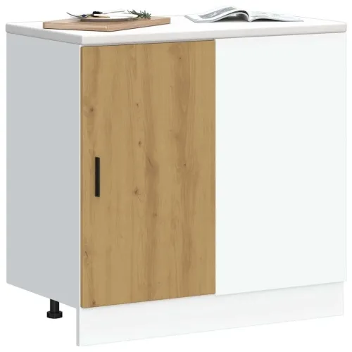 Podni ormarić za Lavabo - Umivaonik “Lyon” Artisan hrast, inženjersko drvo - hrast artisan 1 x kutni donji ormarić (1 vrata) 86  Cijena