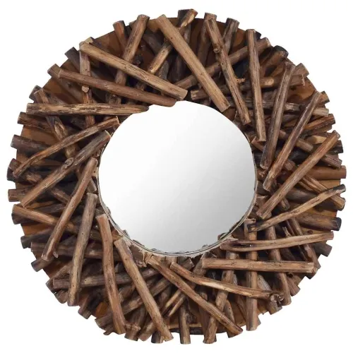 Zidno ogledalo od tikovine 40 cm okruglo - Φ 40 cm Cijena