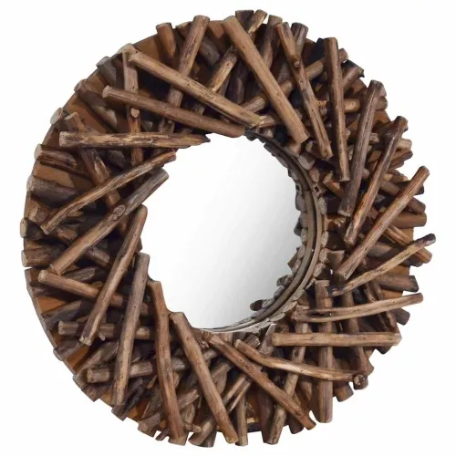 Zidno ogledalo od tikovine 40 cm okruglo - Φ 40 cm Cijena
