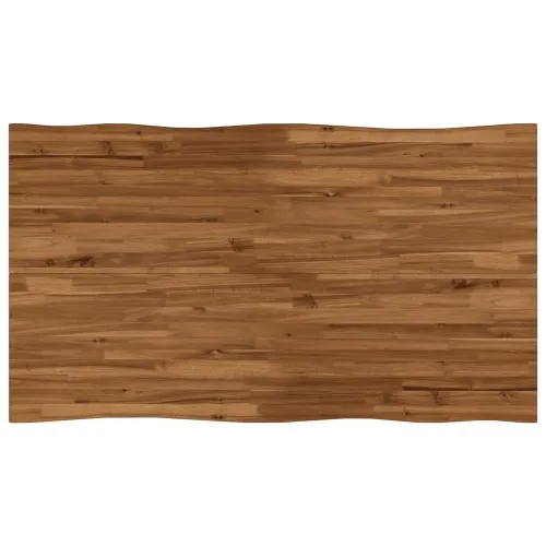 Stol za blagovanje s prirodnim rubom 160 x 70 x 75 cm - Prirodna i crna 160 x 70 x 75 cm Živi rub Cijena