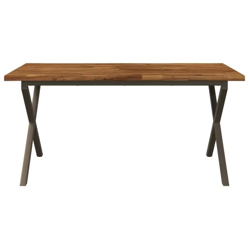 Stol za blagovanje s prirodnim rubom 160 x 80 x 75 cm - Prirodno, kava 160 x 80 x 75 cm Živi rub Cijena