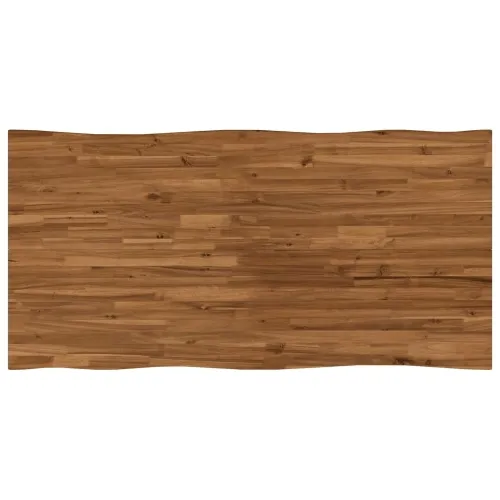Stol za blagovanje s prirodnim rubom 160 x 80 x 75 cm - Prirodna i bijela 160 x 80 x 75 cm Živi rub Cijena