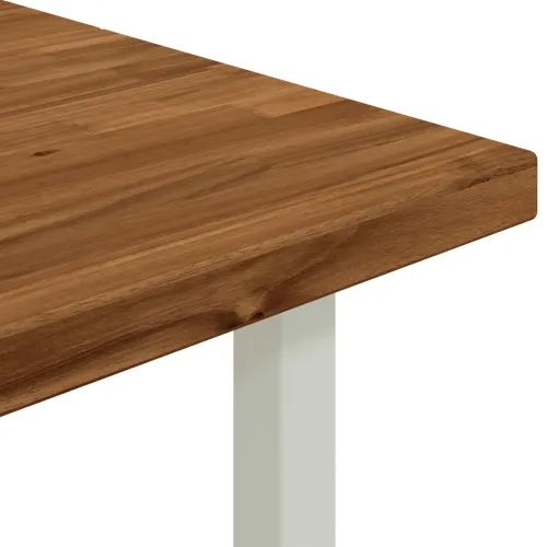 Kvadratni blagovaonski stol 160 x 70 x 75 cm Prirodna - Prirodna i bijela 160 x 70 x 75 cm Četvrtasto Cijena