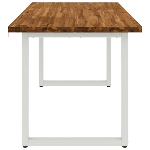 Kvadratni blagovaonski stol 160 x 70 x 75 cm Prirodna - Prirodna i bijela 160 x 70 x 75 cm Četvrtasto Cijena