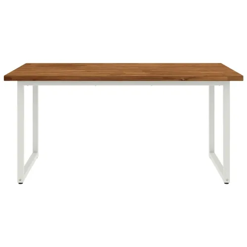 Kvadratni blagovaonski stol 160 x 70 x 75 cm Prirodna - Prirodna i bijela 160 x 70 x 75 cm Četvrtasto Cijena