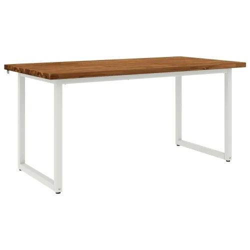 Kvadratni blagovaonski stol 160 x 70 x 75 cm Prirodna - Prirodna i bijela 160 x 70 x 75 cm Četvrtasto Cijena