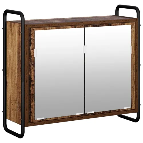 Set ormarića za kupaonicu 4 kom. Staro drvo 40 x 36 x 181 cm - Staro drvo Ormarić ispod sudopera (2 vrata) + viseći ormarić + ku Cijena