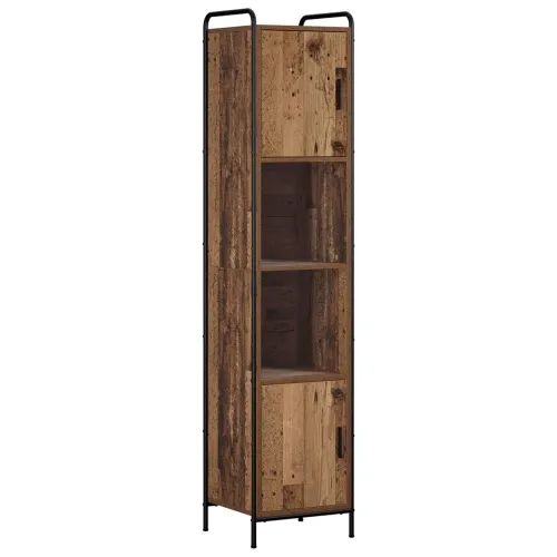 Set ormarića za kupaonicu 4 kom. Staro drvo 40 x 36 x 181 cm - Staro drvo Ormarić ispod sudopera (2 vrata) + viseći ormarić + ku Cijena