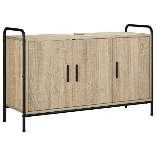 Set ormarića za kupaonicu 4 kom. Hrast sonoma 40 x 36 x 181 cm - Hrast sonoma Ormar ispod sudopera (3 vrata) + viseći ormar + ku Cijena