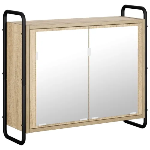 Set ormarića za kupaonicu 4 kom. Hrast sonoma 40 x 36 x 181 cm - Hrast sonoma Ormar ispod sudopera (1 vrata i 2 police) + viseći Cijena