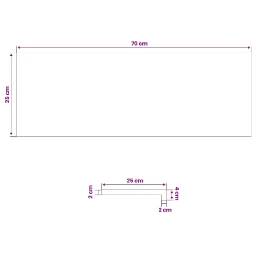 Stepenica 2 kom. 70 x 25 x 2 cm Smeđa Čvrsto Hrastovo Drvo - Smeđa 70 x 25 x 2 cm 2 Cijena