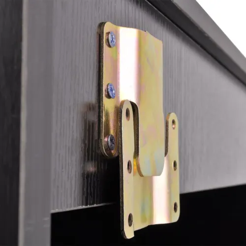 4-dijelni set kupaonskog namještaja s Lavabo - Umivaonikom i slavinom crni - Crna Model 1 1 Crna Cijena