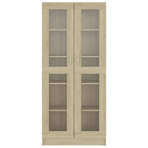 Vitrina boja hrasta 82,5 x 30,5 x 185 cm konstruirano drvo - sonoma hrast 185 cm Cijena