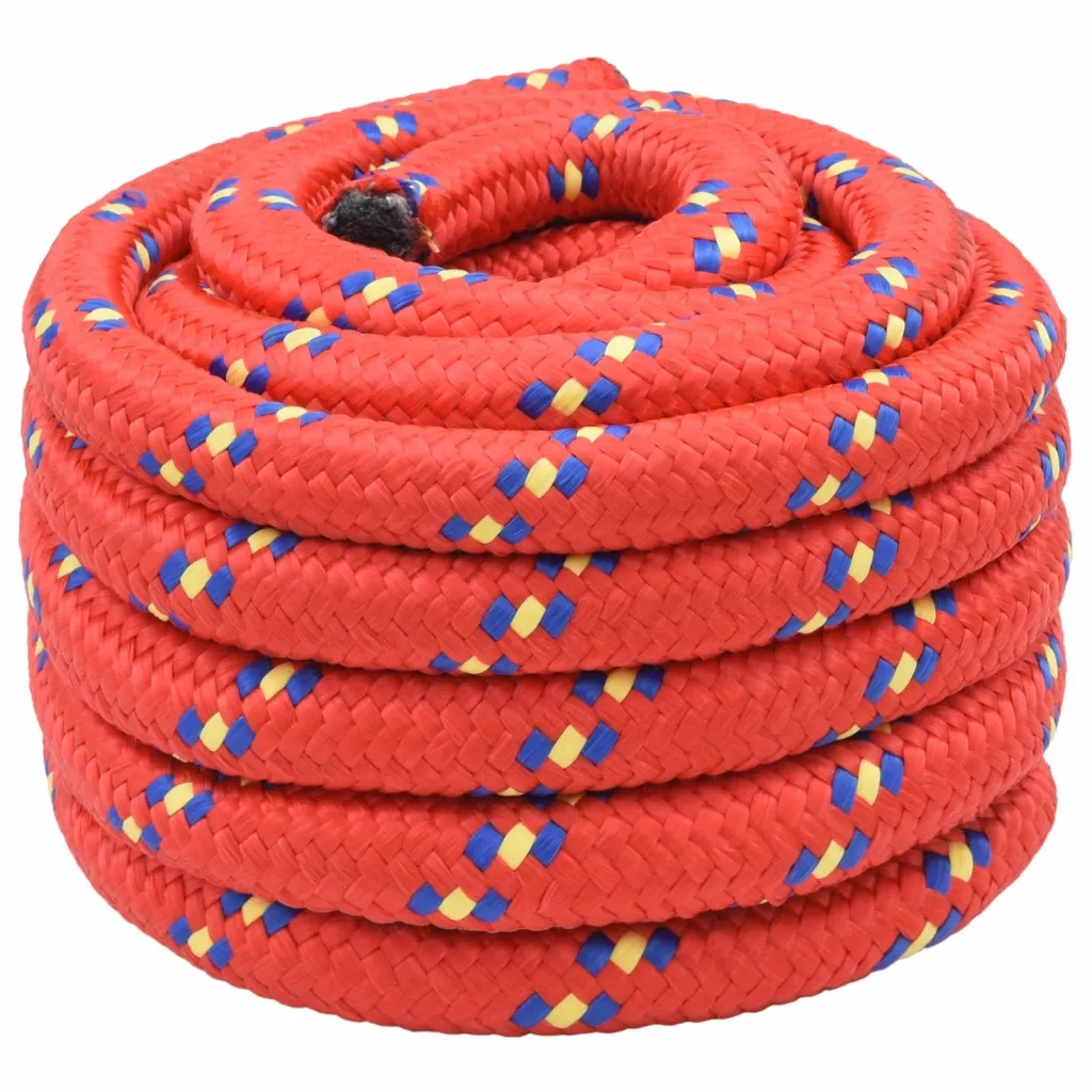 Višenamjensko pomoćno uže 40 mm 25 m Crvena PP - Crvena 40 mm 25 m