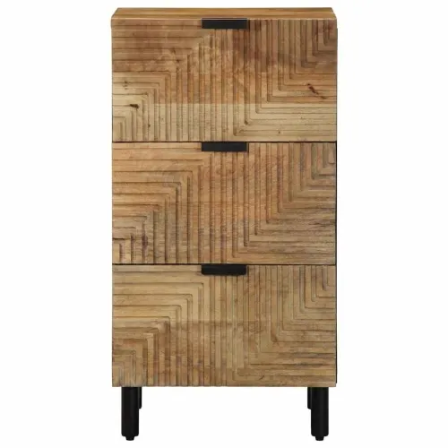 Komoda smeđa 40x33x75 cm Puno drvo Mango - masivno drvo manga Cijena