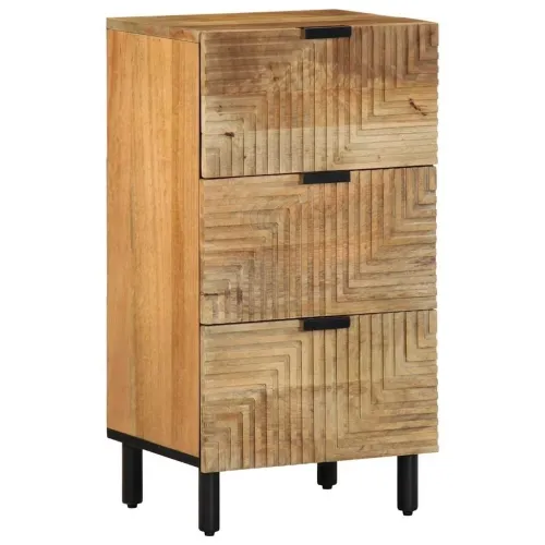 Komoda smeđa 40x33x75 cm Puno drvo Mango - masivno drvo manga Cijena