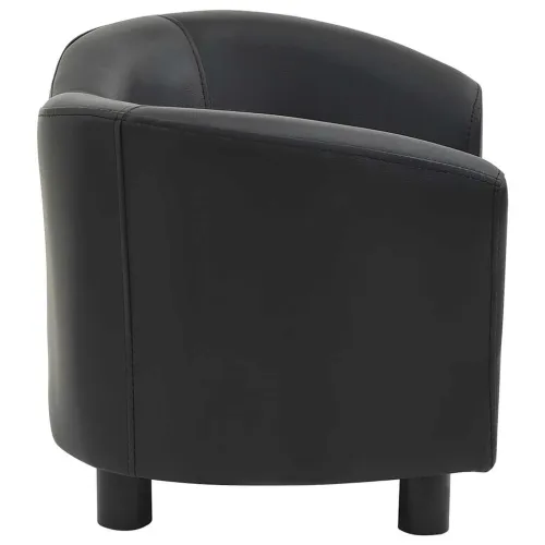 Sofa za pse crna 67 x 41 x 39 cm od umjetne kože - Crna Cijena