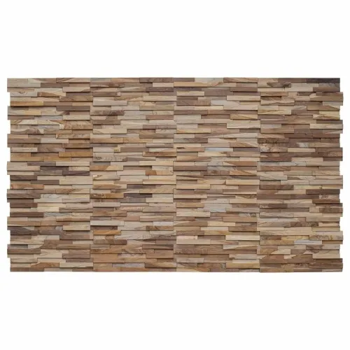 Zidne panele 10 kom. Prirodna 56 x 18 x 2 cm Čvrsto teak drvo Cijena