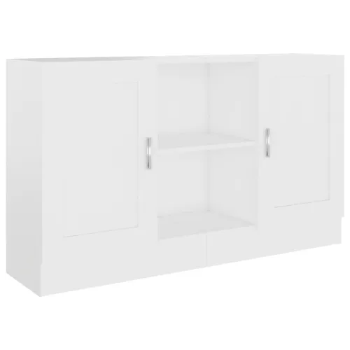 Komoda bijela 120 x 30,5 x 70 cm od konstruiranog drva - Bijela 1 Konstruirano drvo Bijela Cijena