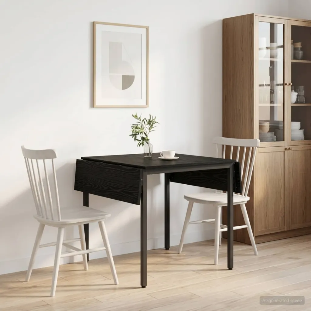 Produživi blagovaonski stol 120 x 81 5 x 75 cm Crni hrast - Crni hrast