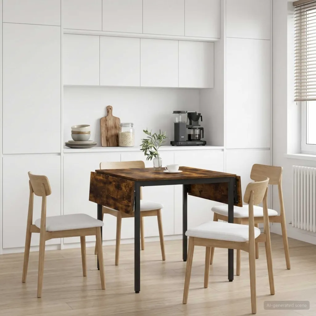 Produživi blagovaonski stol 120 x 81 5 x 75 cm Dimljeni hrast - Dimljeni hrast