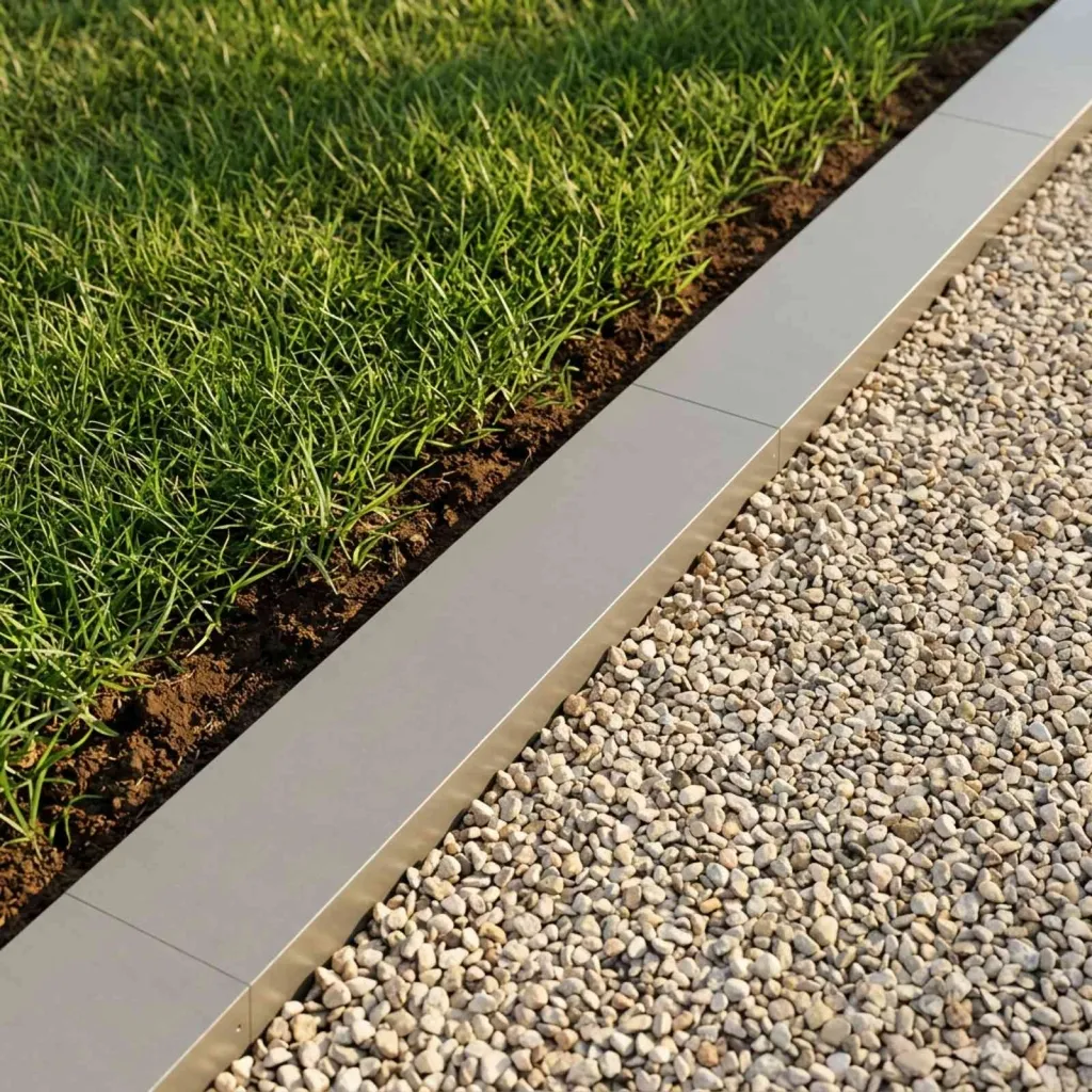 Profil za rubove vrta 2 kom. 100 x 20 x 5 cm Nehrđajući čelik - Nehrđajući čelik 100 x 20 x 5 cm 2