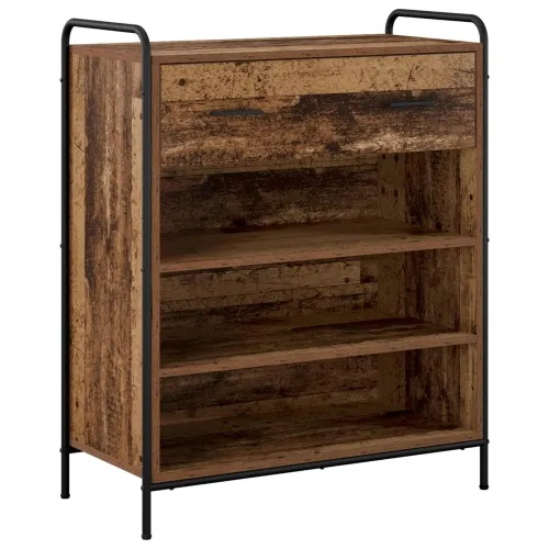 Ormar za cipele 76 x 36,5 x 93 cm Konstruirano drvo Staro drvo - Staro drvo 76 x 36,5 x 93 cm 1 ladica i 3 police Cijena