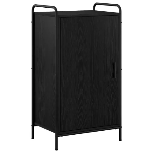 Ormar za cipele 51 x 36,5 x 93 cm Konstruirano drvo Crni hrast - Crni hrast 51 x 36,5 x 93 cm 4 etaže s vratima Cijena