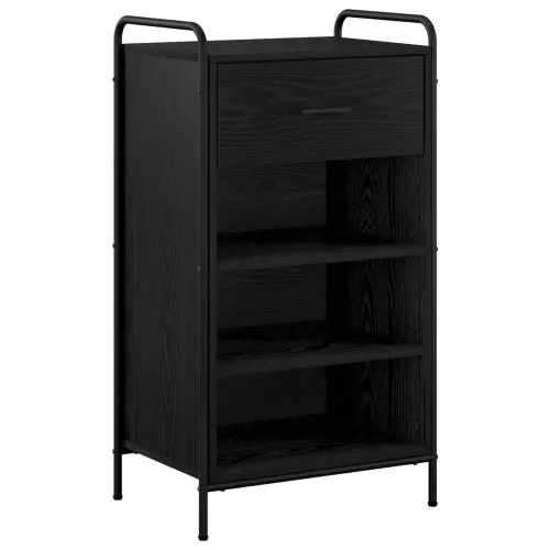 Ormar za cipele 51 x 36,5 x 93 cm Konstruirano drvo Crni hrast - Crni hrast 51 x 36,5 x 93 cm 1 ladica i 3 police Cijena