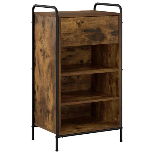 Ormar za cipele 51 x 36,5 x 93 cm Konstruirano drvo - Dimljeni hrast 51 x 36,5 x 93 cm 1 ladica i 3 police Cijena