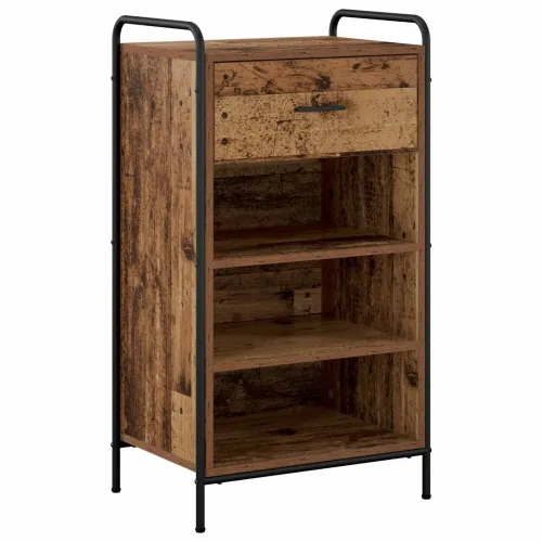 Ormar za cipele 51 x 36,5 x 93 cm Konstruirano drvo Staro drvo - Staro drvo 51 x 36,5 x 93 cm 1 ladica i 3 police Cijena