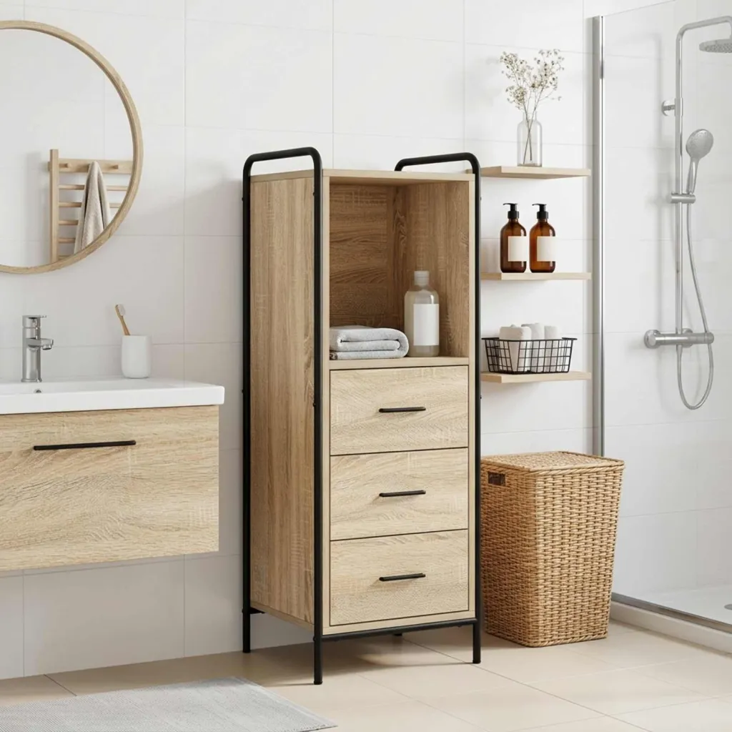 Kupaonski ormar Hrast sonoma 40 x 36 x 109 5 cm - Hrast sonoma