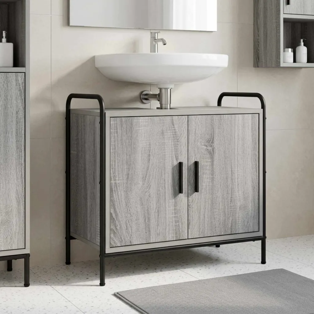 Kupaonski ormar Siva Sonoma 65 5 x 34 x 61 cm Konstruirano drvo - Siva Sonoma