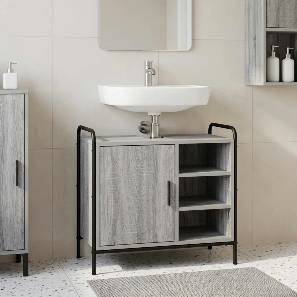 Kupaonski ormar Siva Sonoma 65 5 x 34 x 61 cm Konstruirano drvo - Siva Sonoma